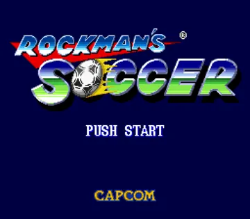 Rockman's Soccer (Japan) screen shot title